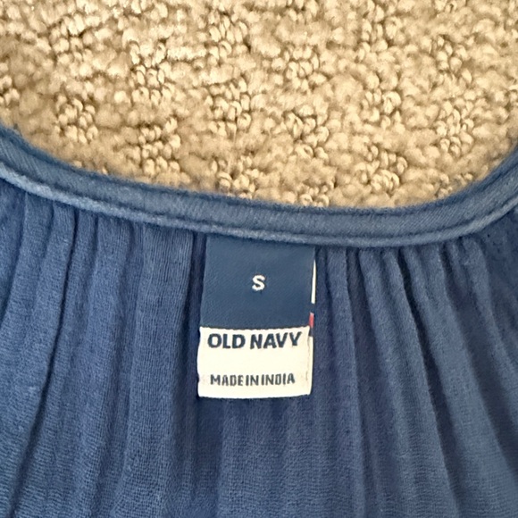 Old Navy Crinkle-Crepe Maxi Swing Dress Rhapsody in Blue - Picture 6 of 9
